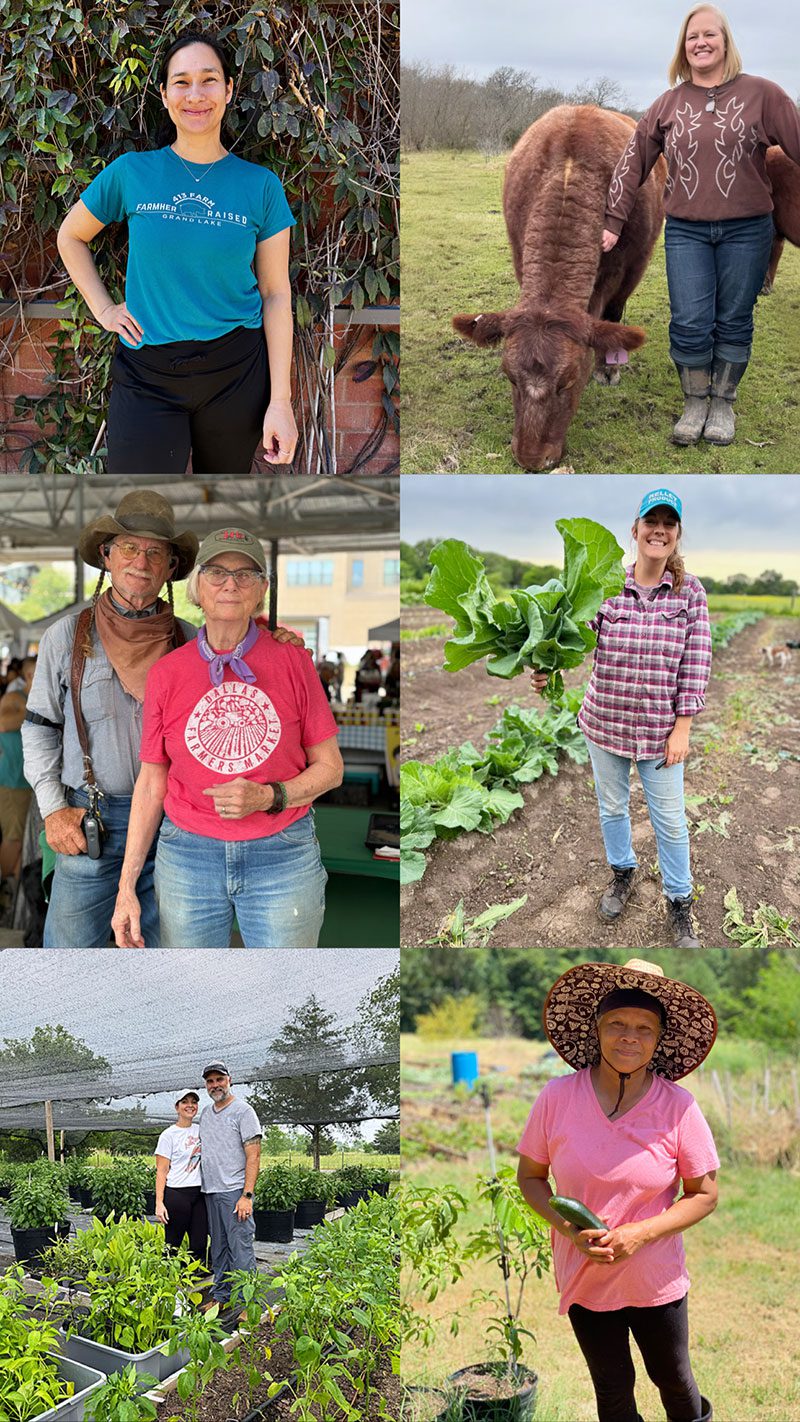 Female farmers at The Shed, Dallas Farmers Market