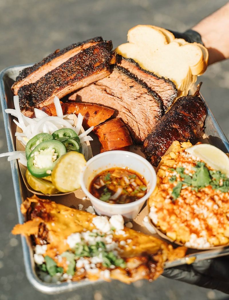 Hurtado Barbecue sampling at The Shed during Get Saucy weekend