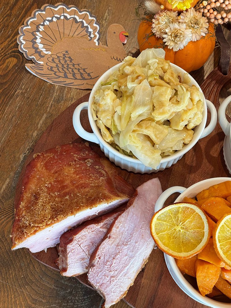 Glazed holiday ham
