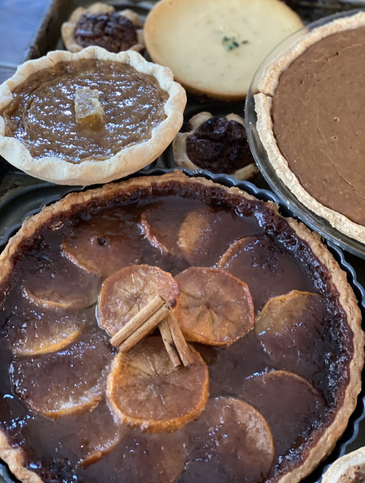 Chai spice sweet potato pie with a golden crust