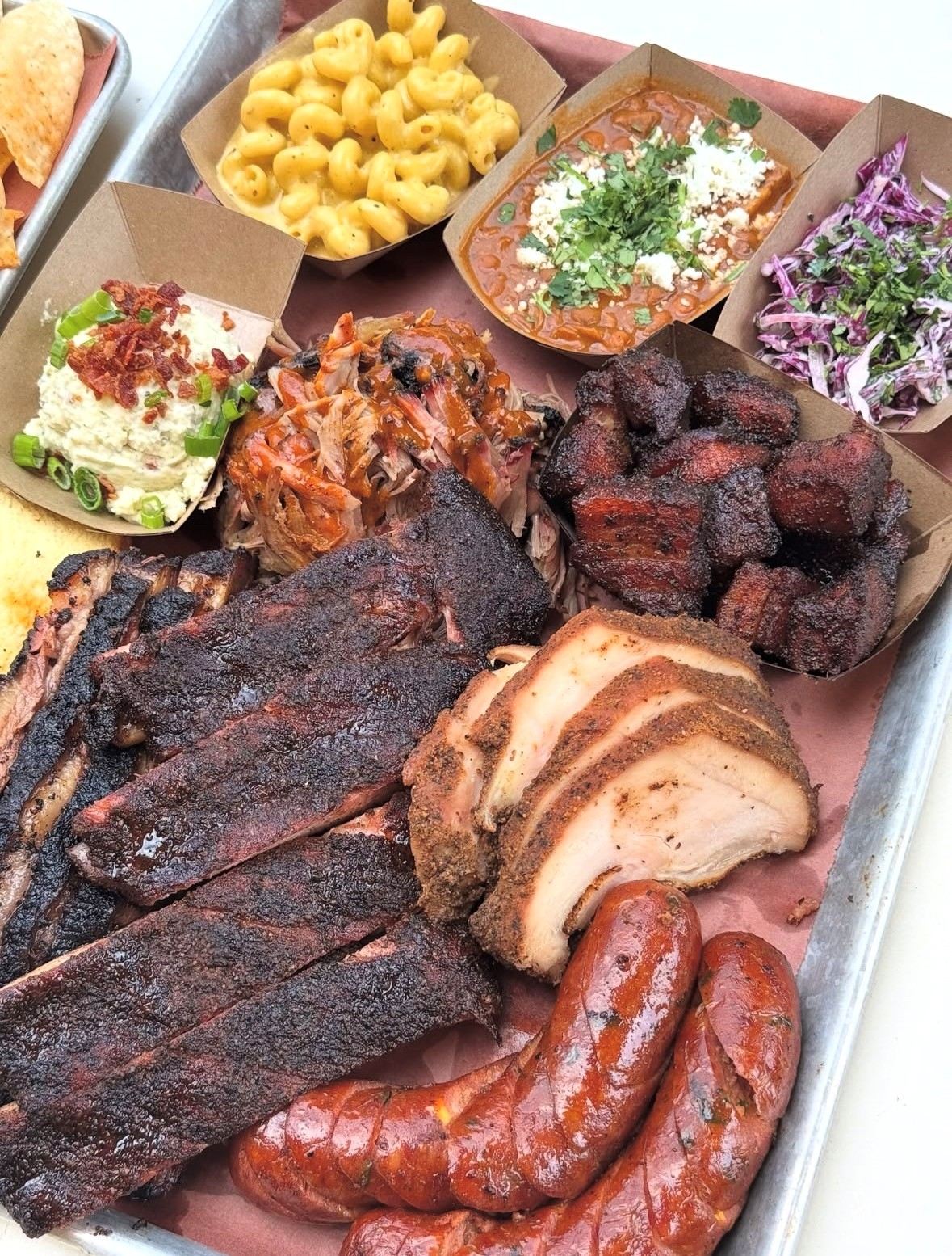Hurtado Barbecue burnt ends — caramelized bark, deep smoke
