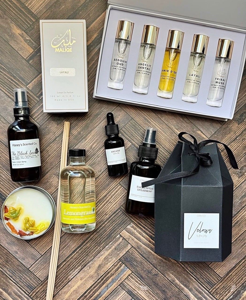 Inside a shop at Harvest Lofts — artisan products on display